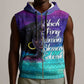 Black Strong Women Blessed Educated Sleeveless Zip Hoodie African Girl - African Pride
