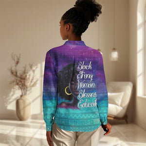 Black Strong Women Blessed Educated Women Casual Shirt African Girl DT02