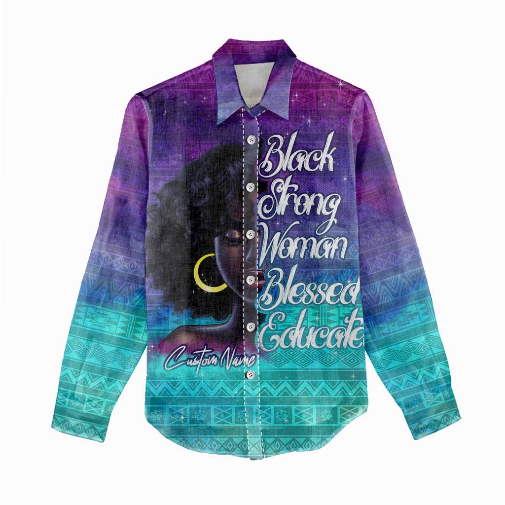 Black Strong Women Blessed Educated Women Casual Shirt African Girl DT02
