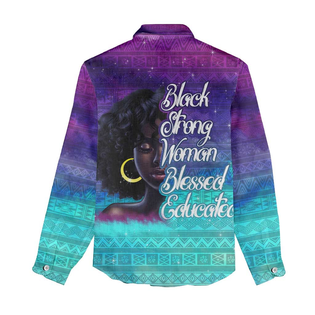 Black Strong Women Blessed Educated Women Casual Shirt African Girl DT02