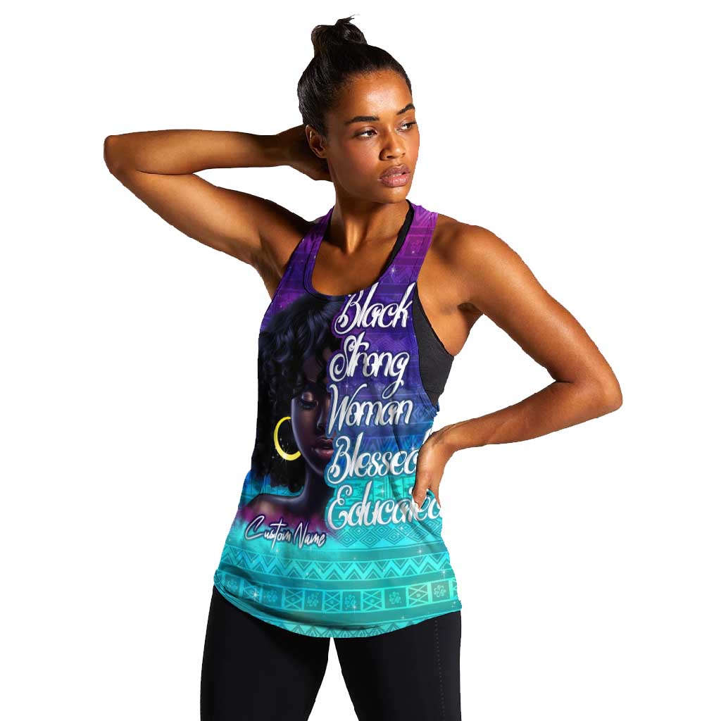 Black Strong Women Blessed Educated Women Racerback Tank African Girl