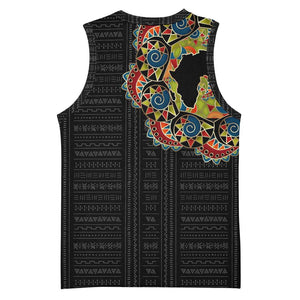 Personalized Sleeve African Pattern Basketball Jersey Multi-Colored - African Pride