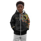 Personalized Sleeve African Pattern Kid Hoodie Multi-Colored
