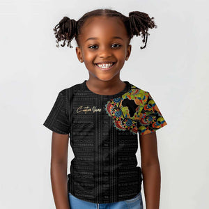 Personalized Sleeve African Pattern Kid T shirt Multi-Colored