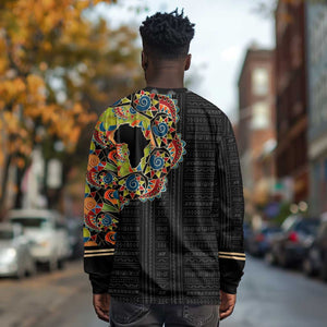 Personalized Sleeve African Pattern Long Sleeve Shirt Multi-Colored DT02