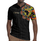 Personalized Sleeve African Pattern Rugby Jersey Multi-Colored