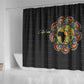 Personalized Sleeve African Pattern Shower Curtain Multi-Colored