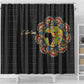 Personalized Sleeve African Pattern Shower Curtain Multi-Colored