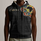 Personalized Sleeve African Pattern Sleeveless Hoodie Multi-Colored - African Pride