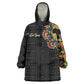 Personalized Sleeve African Pattern Wearable Blanket Hoodie Multi-Colored