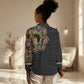 Personalized Sleeve African Pattern Women Casual Shirt Multi-Colored DT02