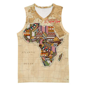 Personalized Africa On World Map Basketball Jersey - African Pride