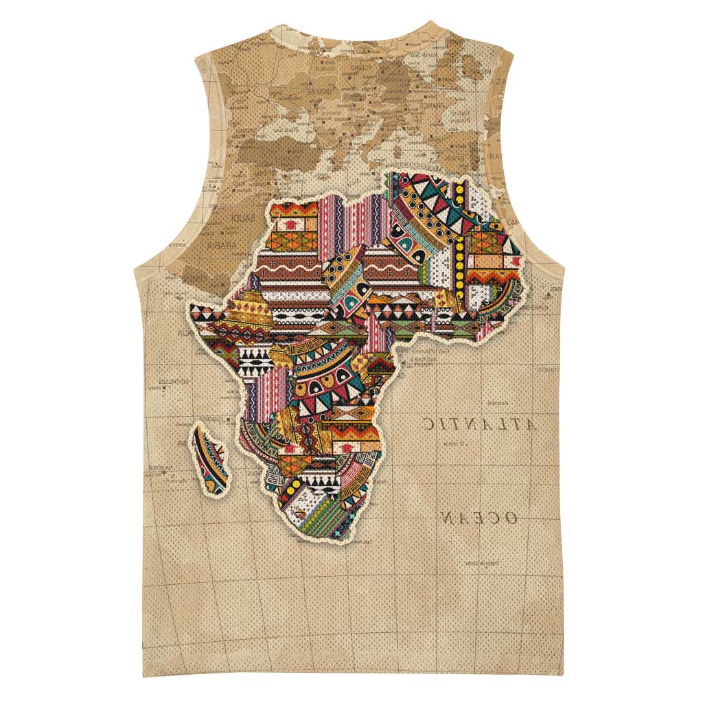 Personalized Africa On World Map Basketball Jersey - African Pride