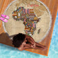 Personalized Africa On World Map Beach Blanket