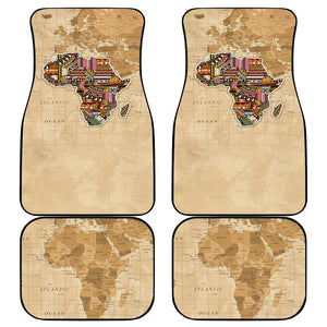 Personalized Africa On World Map Car Mats