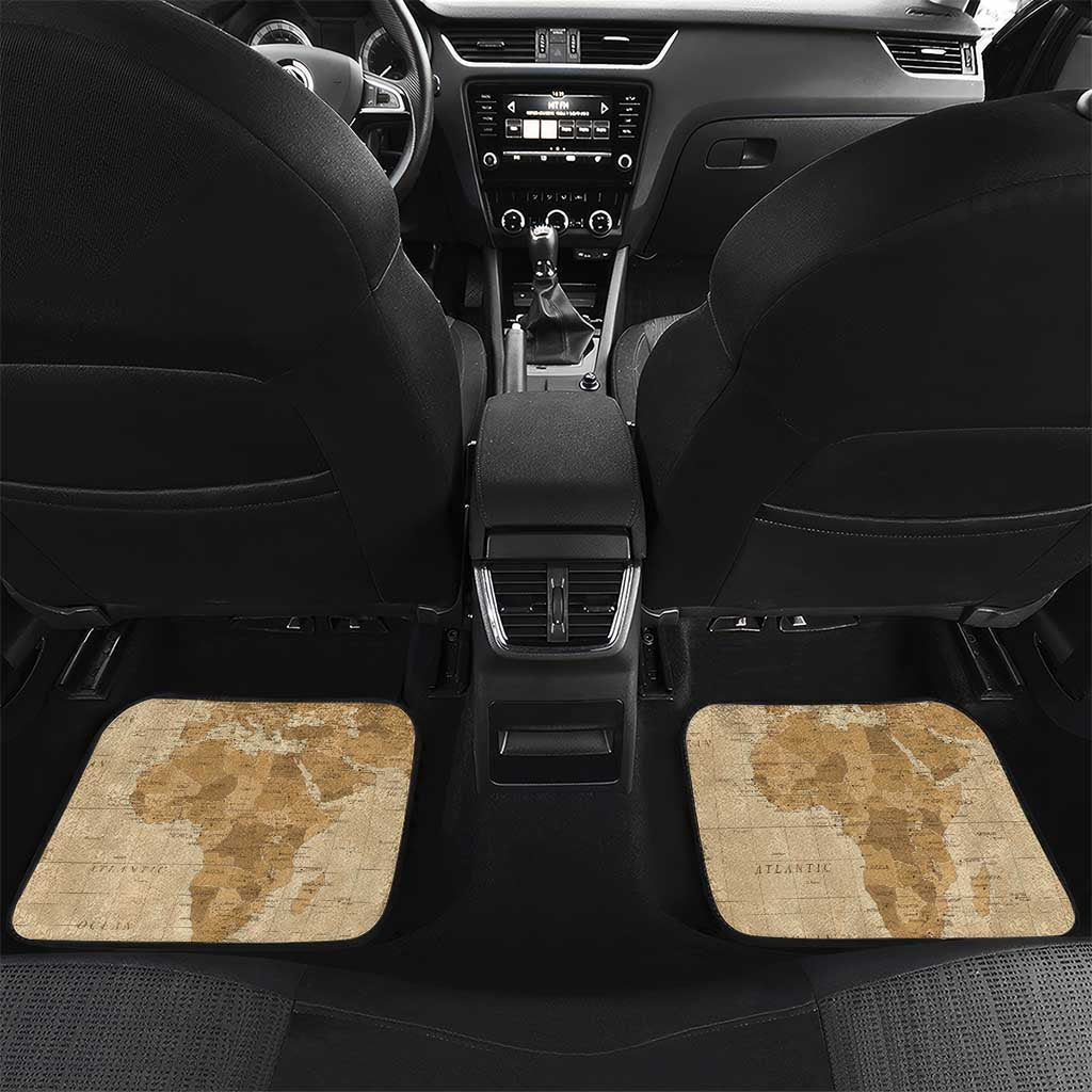Personalized Africa On World Map Car Mats