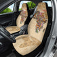 Personalized Africa On World Map Car Seat Cover