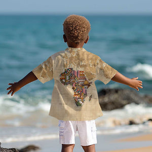 Personalized Africa On World Map Kid Hawaiian Shirt