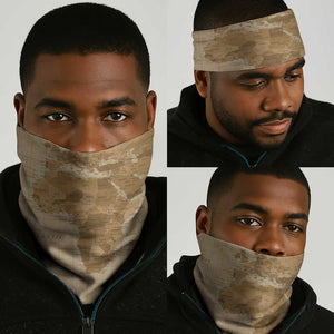 Africa On World Map Neck Gaiter - African Pride