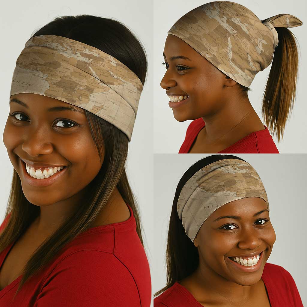 Africa On World Map Neck Gaiter - African Pride