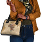 Personalized Africa On World Map Shoulder Handbag