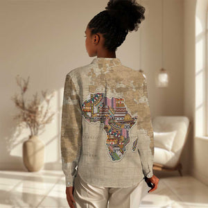 Personalized Africa On World Map Women Casual Shirt DT02