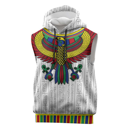 Egyptian Horus Sleeveless Hoodie Gods of Egypt - African Pride