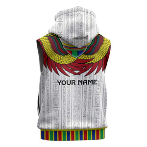 Egyptian Horus Sleeveless Zip Hoodie Gods of Egypt - African Pride