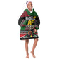 Black AF Professional AF But Will Knuck If You Kid Wearable Blanket Hoodie African Pride