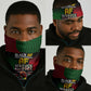 Black AF Professional AF But Will Knuck If You Neck Gaiter African Pride DT02
