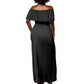 Black AF Professional AF But Will Knuck If You Off Shoulder Maxi Dress African Pride