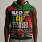 Black AF Professional AF But Will Knuck If You Sleeveless Hoodie African Pride - African Pride