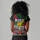 Black AF Professional AF But Will Knuck If You Women V-Neck T-Shirt African Pride