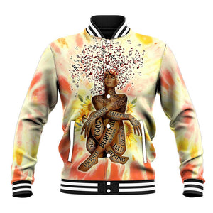 Black Queen Tie Dye Baseball Jacket DT02