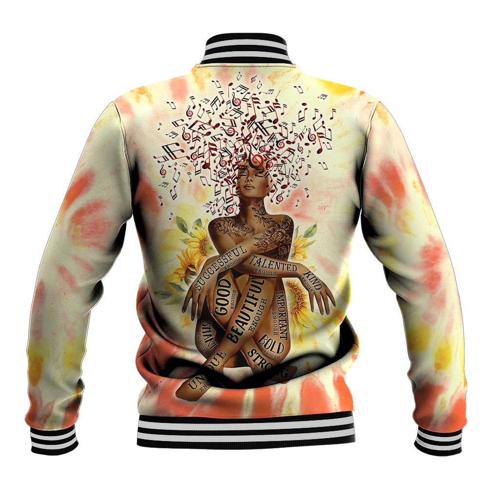 Black Queen Tie Dye Baseball Jacket DT02