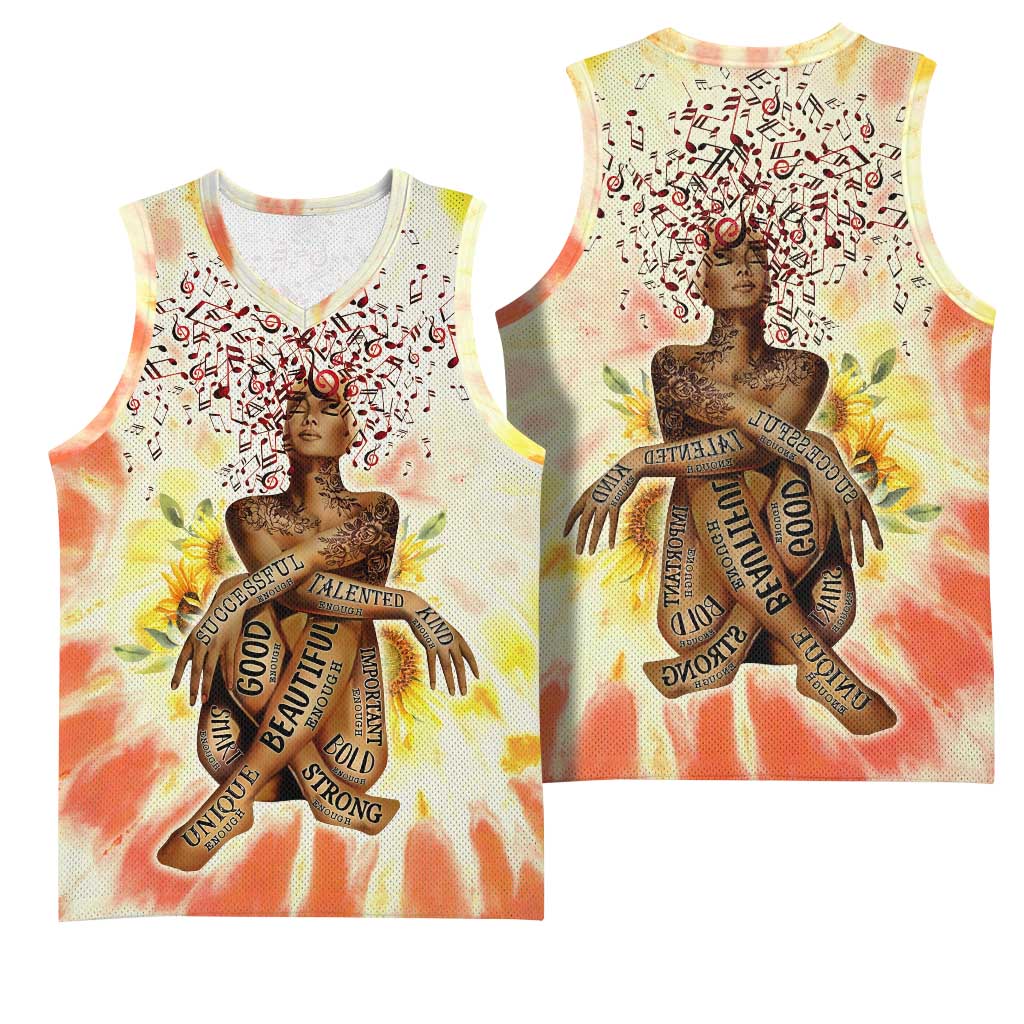 Black Queen Tie Dye Basketball Jersey - African Pride