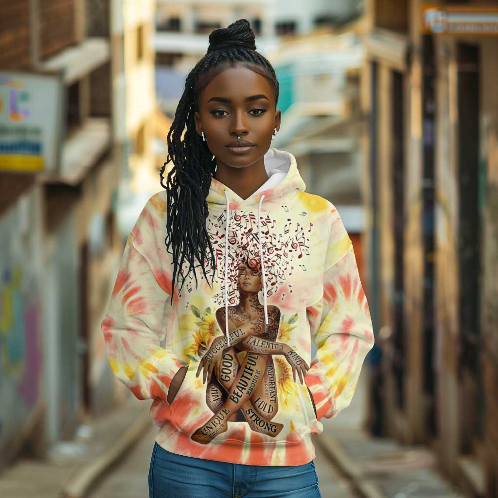 Black Queen Tie Dye Hoodie