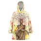 Black Queen Tie Dye KId Wearable Blanket Hoodie
