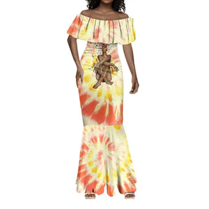 Black Queen Tie Dye Mermaid Dress