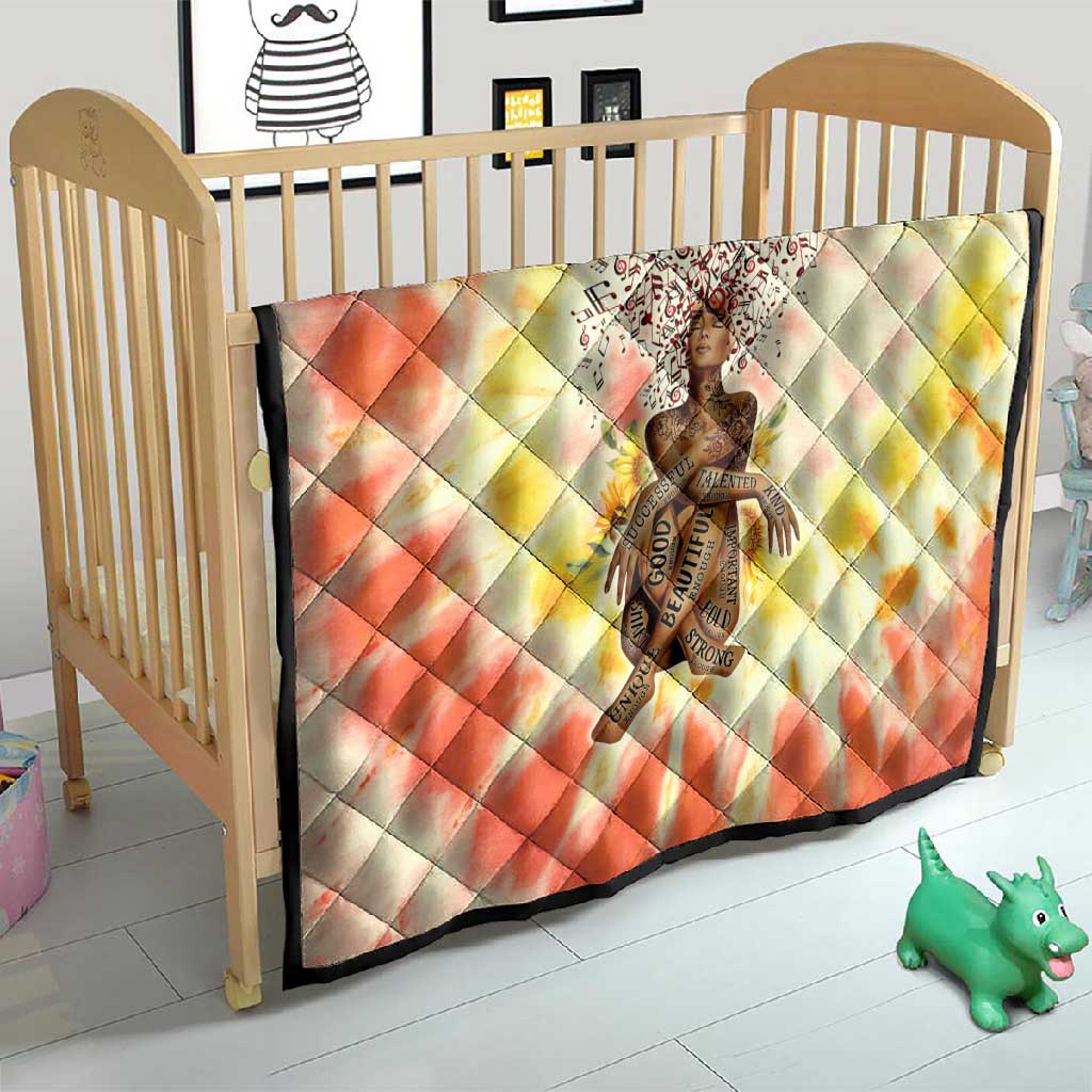 Black Queen Tie Dye Quilt