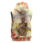 Black Queen Tie Dye Sleeveless Zip Hoodie - African Pride
