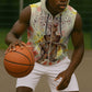 Black Queen Tie Dye Sleeveless Zip Hoodie - African Pride