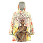Black Queen Tie Dye Wearable Blanket Hoodie