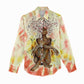 Black Queen Tie Dye Women Casual Shirt DT02