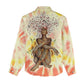 Black Queen Tie Dye Women Casual Shirt DT02