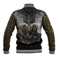 Anubis Baseball Jacket Egypt Pattern Black DT02