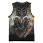 Anubis Basketball Jersey Egypt Pattern Black - African Pride