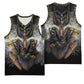 Anubis Basketball Jersey Egypt Pattern Black - African Pride