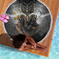Anubis Beach Blanket Egypt Pattern Black