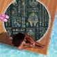 Egyptian Hieroglyphs And Deities Beach Blanket